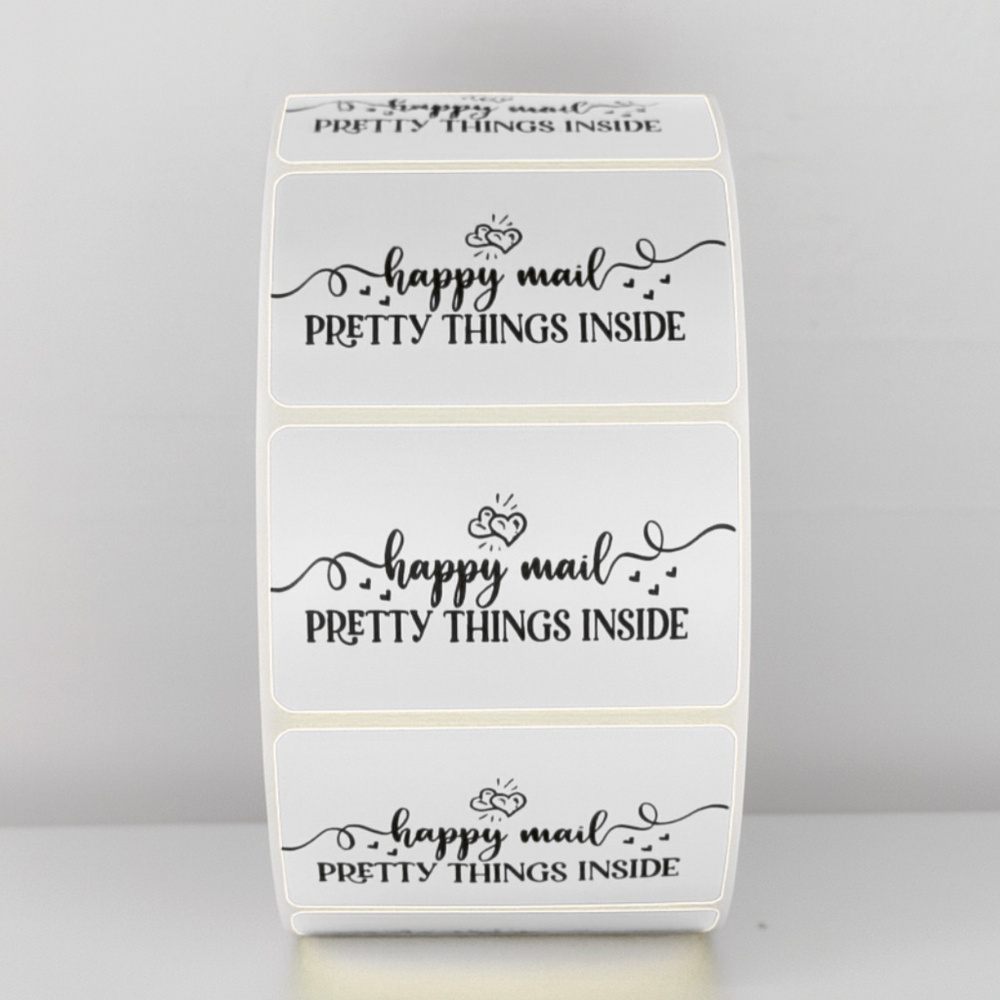 Happy Mail Stickers | Pretty Things Inside Labels | Cute Packaging stickers - Picture 8 of 11